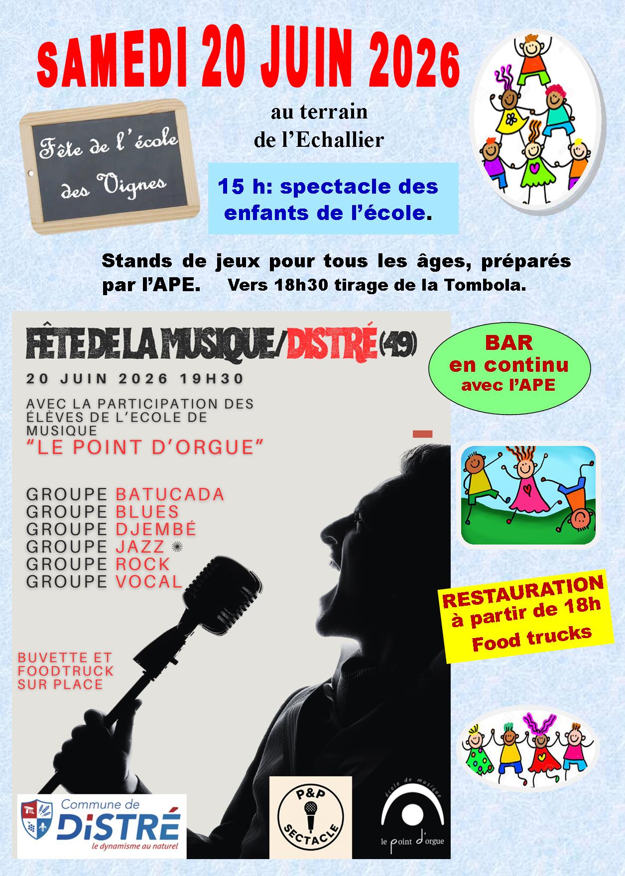 Affiche fete ecole 2026