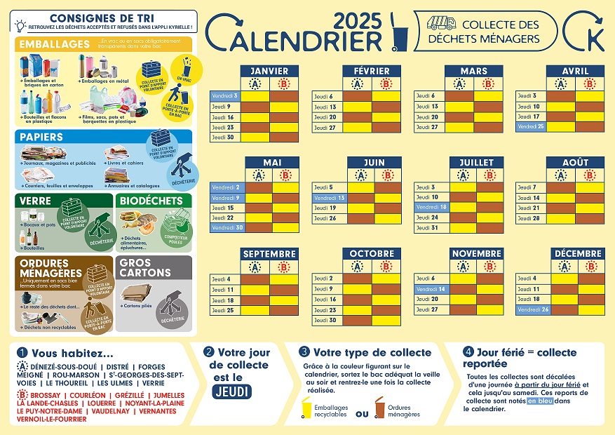 CALENDRIER JEUDI COLLECTE KYRIELLE 2025 1b