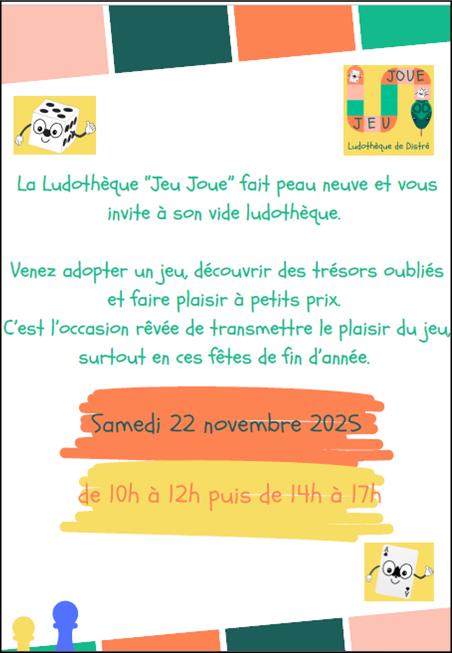 vide ludotheque 22 nov