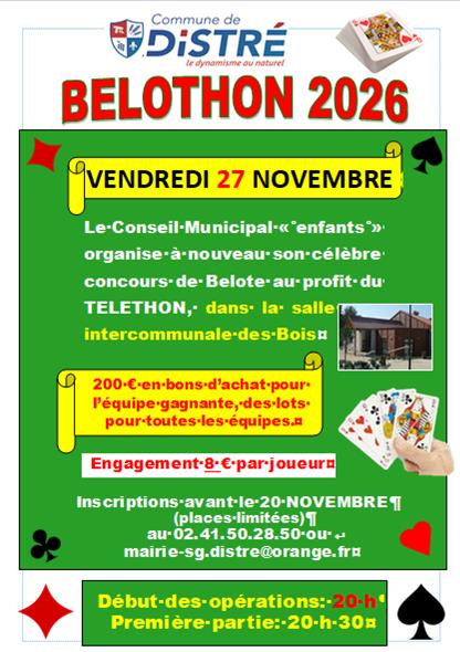 affiche belothon 2026