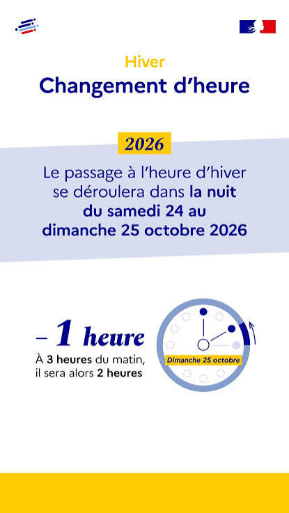 changement heure