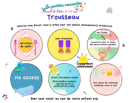 Trousseau accueil de loisirs AFRIEJ 2023