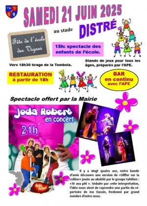 Distré en fête samedi 21 juin 2025, au terrain de l'échallier
